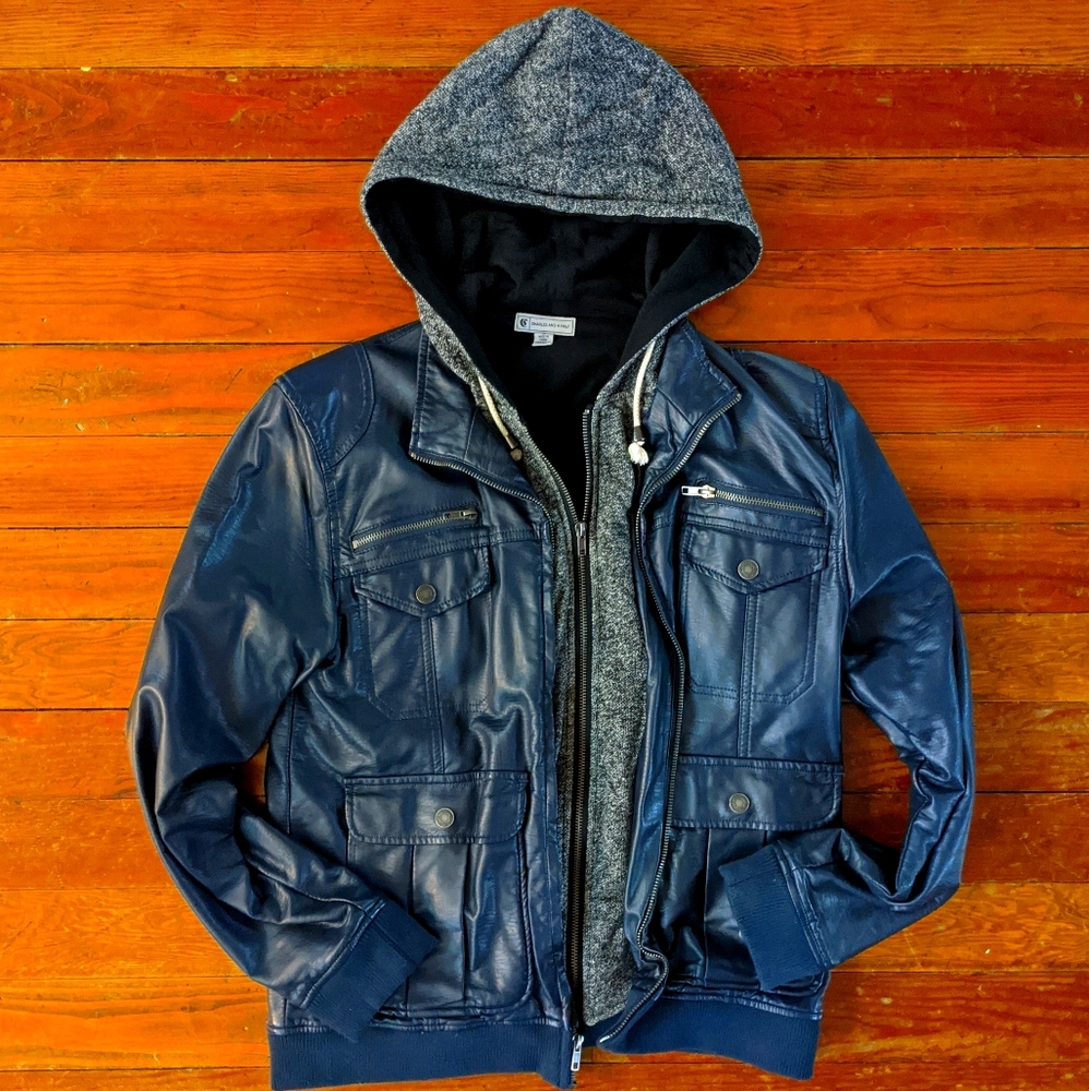 Charles and a Half Faux Leather Jacket (Size M)